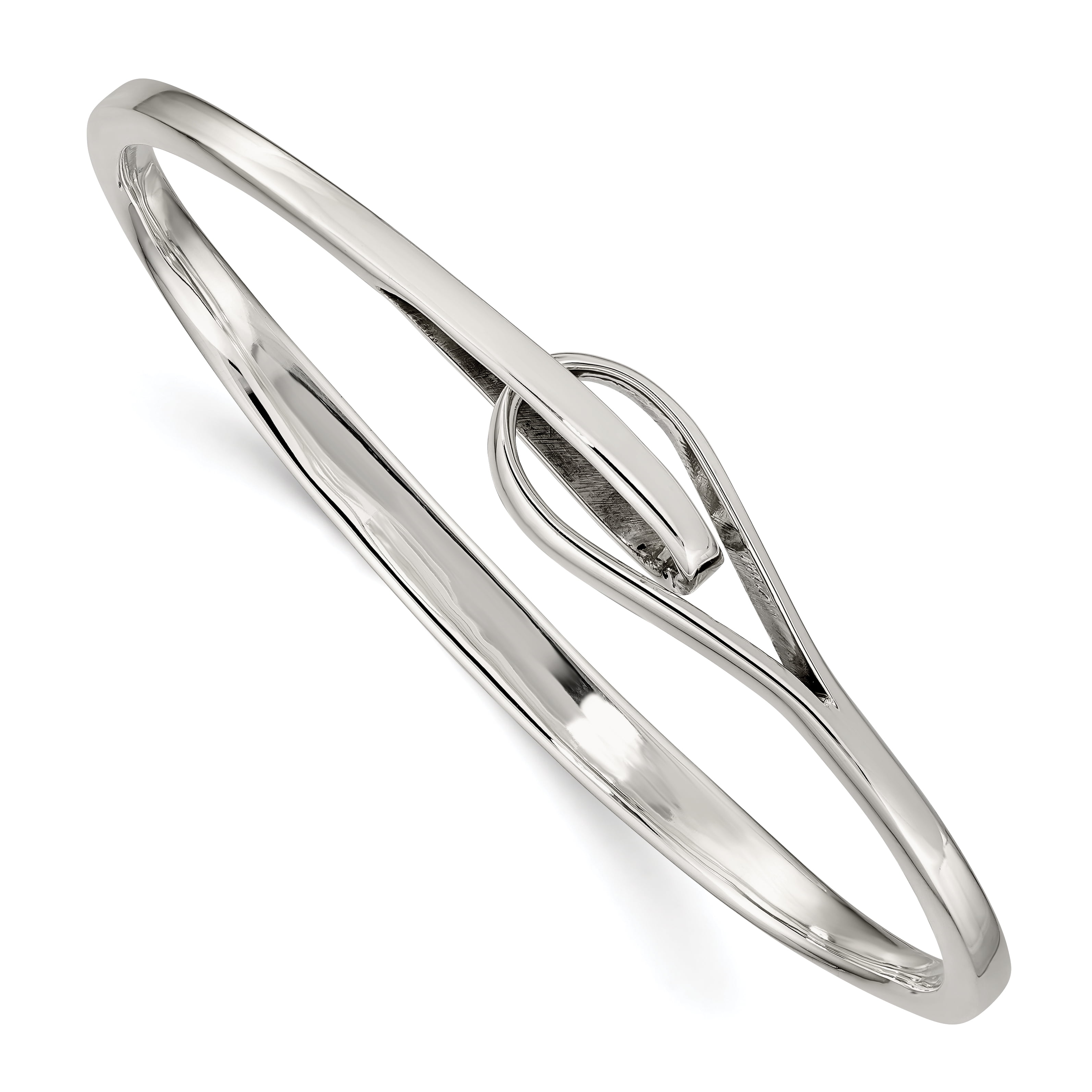 925 Sterling Silver Interlocking Bangle Bracelet Walmart Canada