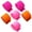 Set-F, variant on 6 Rolls in Orange,Rose Red,Pinkish Crepe Paper Streamers Rolls, 150m Pack of Colorful Streamers for Party Decorations, Birthday Streamers,Wedding Decoration,Celebrations and Events (4.5cm x 25m/Roll)