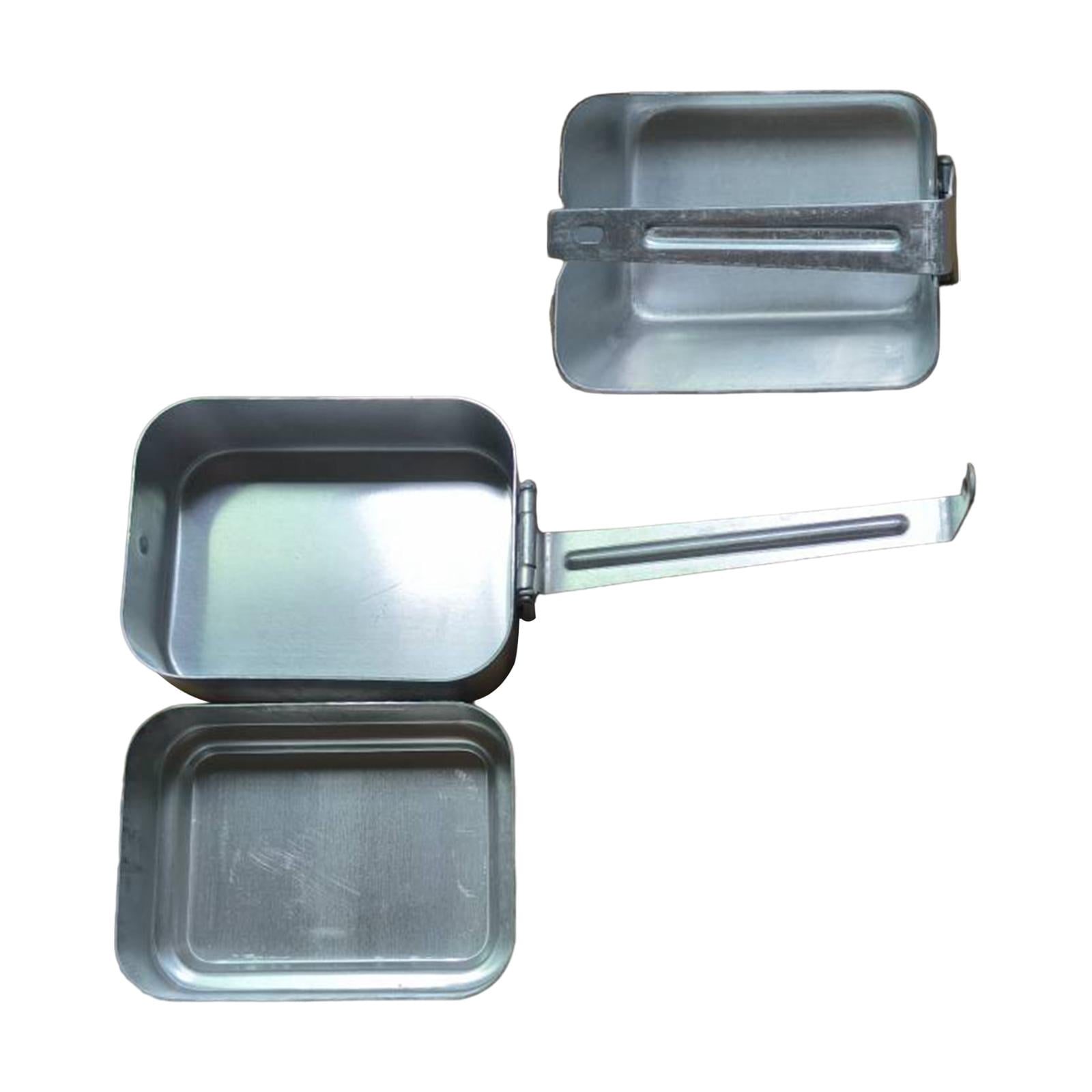 Fiocias Aluminum Bento Box Reusable Crack Resistant Lunchbox for Work Camping Picnic