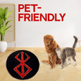 thumbnail image 5 of Anime Carpet Black Modern Fluffy Rug Black Berserker, 5 of 7