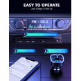 thumbnail image 3 of Transmisor FM Bluetooth RIWUSI Type-C 20W QC 3.0 Adaptador de coche, 3 of 6