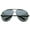 Gunmetal Smoke, variant on - High Quality Full Frame Big X-Large Oversized Metal Aviator Sunglasses - 70mm