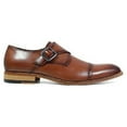 thumbnail image 6 of Stacy Adams Desmond Shoes Cap Toe Monk Strap Cognac Leather 25162-221, 6 of 7