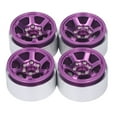 thumbnail image 4 of Ensemble de Moyeux de Pneu RC, Forte Praticabilité Réutilisable 4 Pcs Moyeux de Roue RC pour Mise à Niveau, Violet, Vert, 4 of 8