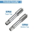 thumbnail image 3 of Uxcell 2 Pairs Metric Hand Tap Set, M16 x 2 H2 Thread Taper + Bottom Taps, HSS Screw Threading Tapping Tool Kit, 3 of 7