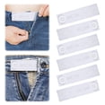 thumbnail image 3 of Unatoiry 6 Pcs Pantalon de Maternité Rallonge de Ceinture Réglable Pièce d'Extension, 3 of 6