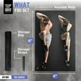 thumbnail image 2 of WF Athletic Supply Premium Large Exercise Floor Mats, 6' X 4' X 7 MM, Workout Mats for Home Gym Thick, Heavy-Duty Floor Mat for Gym, Cardio, Weightlifting, Exercise Equipment, Shoe-Friendly, Black, 2 of 9