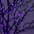thumbnail image 3 of Nearly Natural Pre-Lit Minimalist Twig Artificial Halloween Tree - 7' - Multicolor LED Lights, 3 of 4