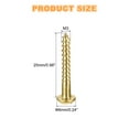 thumbnail image 2 of Wood Screws M3 x 25mm Slotted Round Head Copper Self-Tapping Screw 150 Pcs, 2 of 7