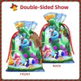 thumbnail image 2 of Yiaed Mario Print Christmas Small Burlap Bags with Drawstring, Burlap Gift Bags Christmas Linen Treat Sacks Gift Wrapping Bags Xmas Holiday Party-Medium, 2 of 7