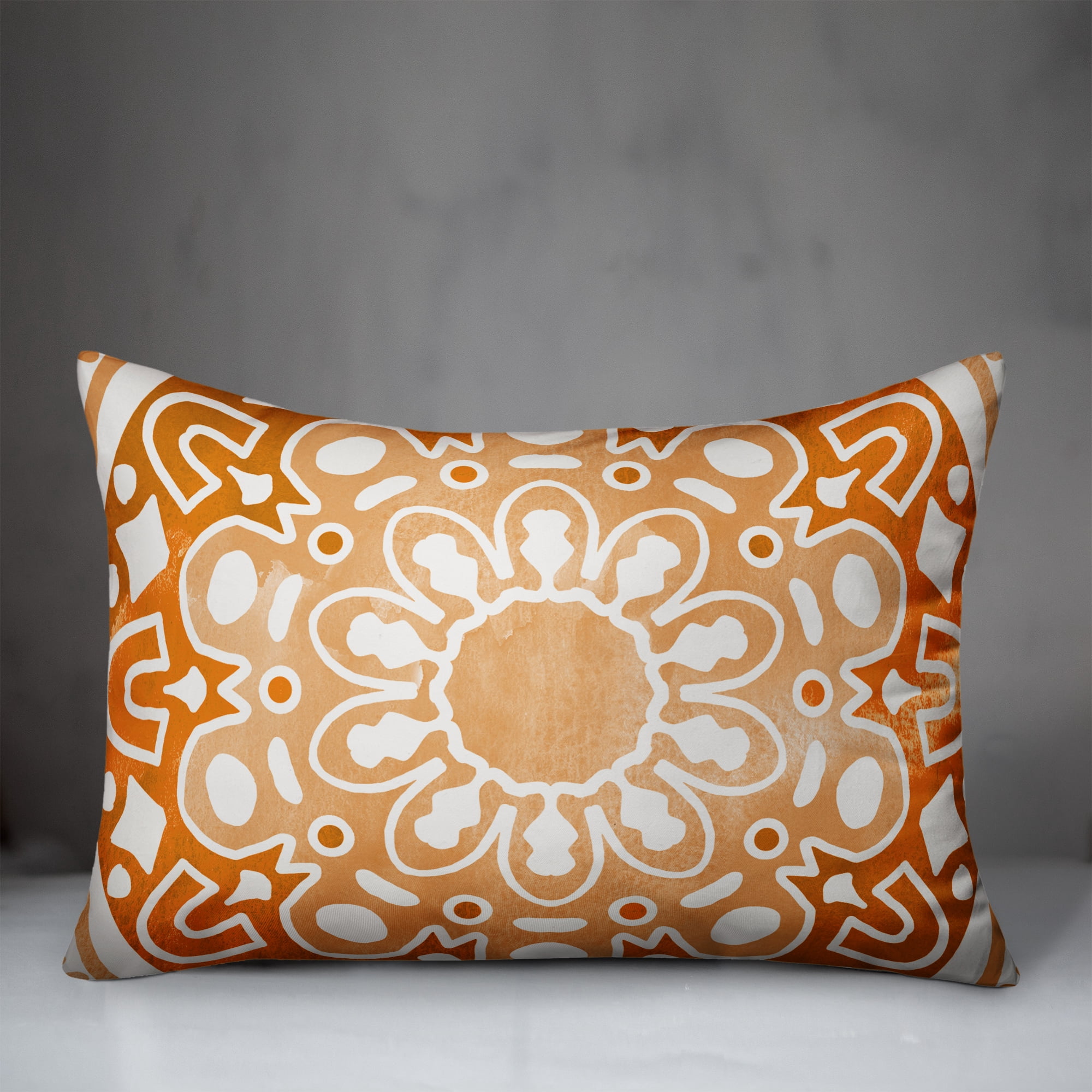 Creative Products Funky Mandala Orange Terracotta 14x20 Indoor / Outdoor Pillow