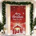 thumbnail image 6 of Lilixerw Christmas Door Cover,35 x 79 Inch Festival Door Hanging for Indoor Outdoor Decor,Xmas Party Supplies,Multicolor, 6 of 9