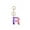 R, variant on Letter Keychain,26 Letters A-Z Decorative Letter Keychain,Name Keychain for Women Girls Men Teenager Gift
