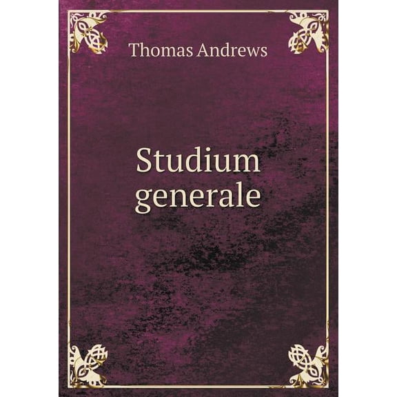 Studium Generale (Paperback)