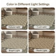 thumbnail image 7 of ODIKA 5'x7' Olive Green Abstract Charcoal Washable Area Rug Geometric Border Design With Modern Artistic Flair for Small Living Room, Bedroom, Easy Care, Non-Shedding, Pet Friendly, 7 of 7