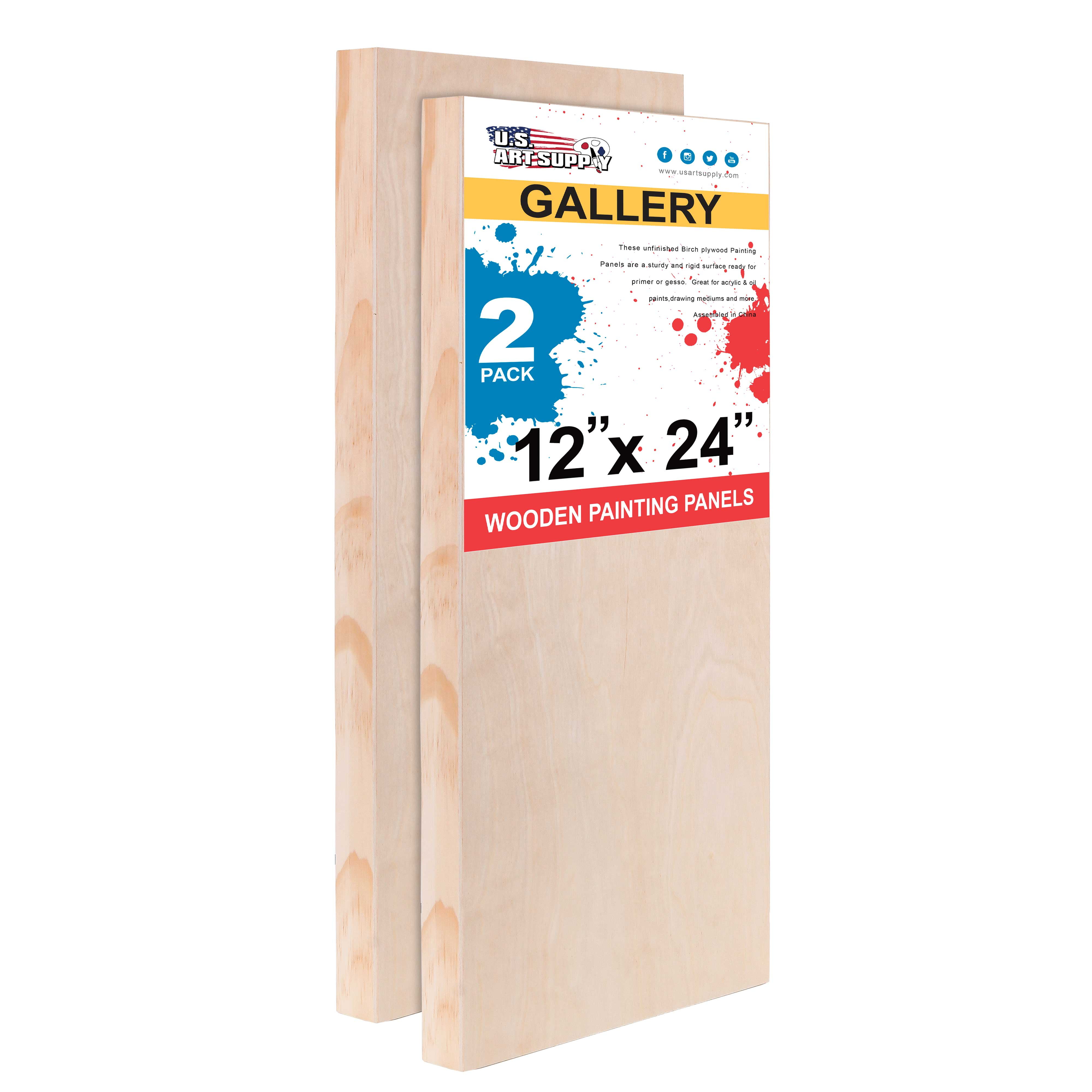 0.2 Deep Cradle Square Wood Canvas Boards for Painting Art & Craft Wood Painting Boards Dedoot 4.7x4.7 Unfinished Birch Wood Paint Pouring Panel Boards 