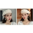 thumbnail image 2 of Women Beret Hat Cloth Beret French Beret Artist Beret Cap, 2 of 5