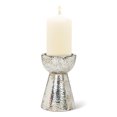 thumbnail image 1 of Set Of 2 Hammer Finish Pillar Candle Holder, 1 of 2