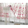 thumbnail image 3 of DPTALR Peony Sheer Curtain Tulle Window Treatment Voile Drape Valance 1 Panel Fabric, 3 of 9