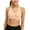 Apricot, variant on Women's Zipper Front Bras Yoga Sports Bras Training Stretch Tank Top High Impact Padded Bra Front With Zipper Closure