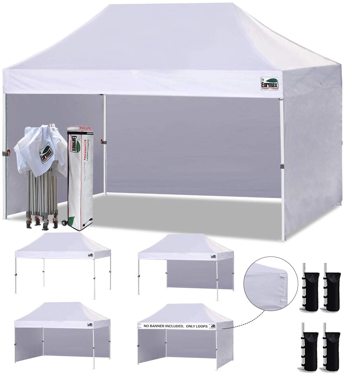 HEAVY DUTY 10X15 EZ Pop Up Canopy Outdoor Commercial Party Tent W/Roller Bag 