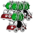thumbnail image 1 of Dije navideño con forma de van XmasCar01 4Pzas Plata S925 Chapa Separador Fijo Carro Navideño Plata/Multicolor Caja Blan, 1 of 2