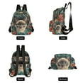 thumbnail image 4 of FORMRS Mini Backpack Purse for Women Travel Daypack Casual Shoulder Bag, Flowers and Cat, 4 of 7