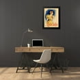 thumbnail image 4 of Cheret, Jules 19x24 Black Modern Framed Museum Art Print Titled - Camille Stefani, 4 of 5