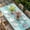 Blue Teal, variant on Yellow Summer Coastal Table Cloths for 3 Foot Rectangle Tables, Modern Ocean Waves Starfish Shell Patio Waterproof Elastic Fitted Tablecloths, Washable Rectangular Table Cover for Camping