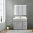 thumbnail image 4 of Design House Brookings 37-Inch Vanity in Gray with Cultured Marble Top, Fully Assembled, 4 of 11