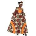 thumbnail image 3 of Bintarealwax African Long Sleeve Dresses for Women Party Wedding Casual Date Dashiki Women Dresses African Dresses for Women WY3819, 3 of 5