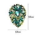 thumbnail image 5 of Eoperou Vivid Appearance Exquisite Brooch Pin Lightweight Decorative Polishing Faux Crystal Waterdrop Shape Women Pin Costume Accessories, 5 of 7