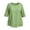 Green, variant on Loose T-Shirts for Women Plus Size Crew Neck 3/4 Sleeve Pullover Three Layer Soft Lightweight Casual Tops Pink 5XL