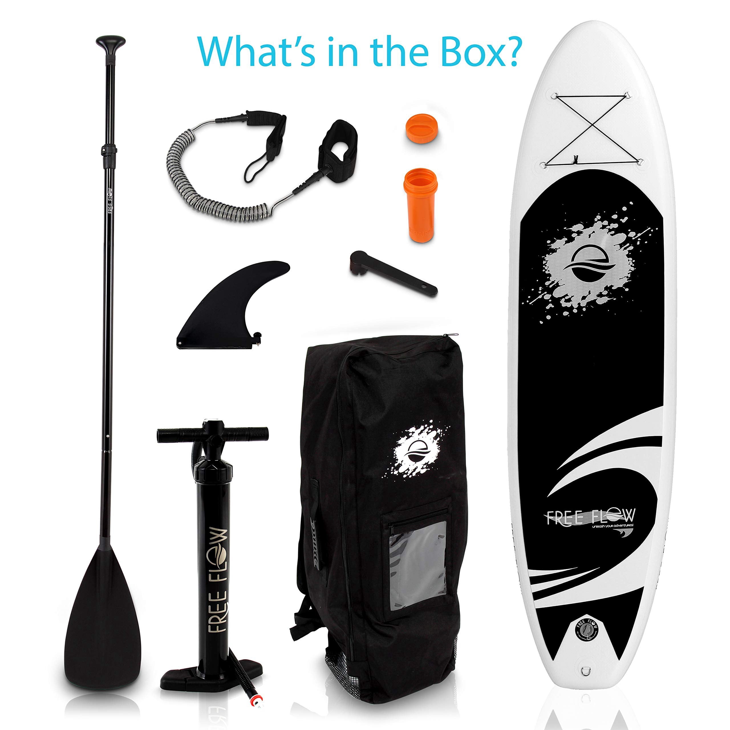 SereneLife 11 Inflatable Stand Up Paddle Boards 2-Pack, Standup SUP Paddle Board with Manual Air Pump, Safety Leash, Paddleboard Repair Kit, Storage Bag - 275 lbs. Capacity