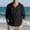 c01Black, variant on LNWUY Mens Cotton Linen Hoodies Long Sleeve Hooded Drawstring Half Button Shirts Casual Lightweight Beach Yoga Sweatshirts Blue L