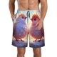 thumbnail image 1 of Balery Heart Sky Bird Couple Traje de Baño Estilo Hawaiano para Hombre, Shorts de Secado Rápido con Bolsillos-3X-Large, 1 of 6
