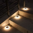 thumbnail image 4 of Luz solar enterrada para exteriores, impermeable, de plástico, para jardín, balcón, luz decorativa para suelo, luz enterrada para paisaje de césped, 4 of 4