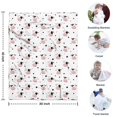 thumbnail image 4 of White Cow Black Dot Pattern Blanket,Comfortable Soft Flannel Throw Blanket,All Season,Warm Lightweight Blankets for Sofa Bed Couch Living Room Chair,30"x40", 4 of 4