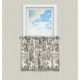 thumbnail image 3 of Victoria Park Toile 68-Inch-by-36 Inch Tailored Tier Curtains, Black, 3 of 8
