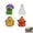 G, variant on Cififendec 10Pcs Halloween Luminous Mini Ghost Figurines, Glow In The Dark Resin Table Ornament With Heart & Dot Eyes For Desk Shelf Fall Decor