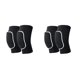 thumbnail image 2 of Soidarity Rodilleras de tela transpirable de alta elasticidad para deportes y baile, voleibol, rodilleras deportivas para niños, negro + blanco, Negro+Blanco Como se muestra 2piezas, 2 of 6