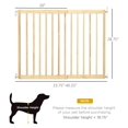 thumbnail image 3 of JTAOT 24" - 40" Wide Walk Thru Pet Gate, Wooden Dog Gate for Stairs, Hallways, & Doorways, for Small and Medium Dogs, 3 of 9