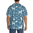 thumbnail image 3 of Kdxio Men's Hawaiian Shirt for Men Short Sleeve Shirt Poodle Dog Summer Casual Holiday Beach Button Down T-Shirts, 3 of 7