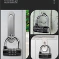 thumbnail image 2 of Letter Combination Padlock, Code Padlock Waterproof and Rustproof Combination Padlock Lock for Families, Schools, Businesses, Lockers and Other Place, 2 of 5