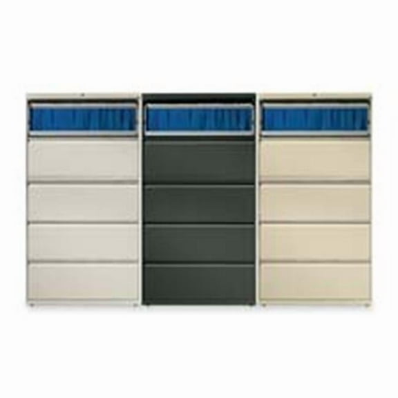 HON Company HON895LS 5-Drawer Lateral File- W-Lock- 42in.x19-.25in.x67in.- Charcoal