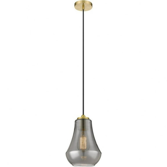 490-1P-SG-G573-7-LED-Innovations Lighting-Fairfield - 1 Light Mini Pendant In Industrial Style-10.5 Inches Tall and 7 Inches Wide Satin Gold Plated