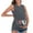 Dark Gray, variant on IROINNID Nursing Tank for Women Solid Color Print Sleeveless Pregnant Vest Clothe Top,Navy
