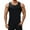 Black, variant on Men's Solid Color Mesh Hooded V-Neck Sleeveless Vest - Lightweight Polyester, Loose Fit for Summer