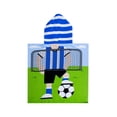 thumbnail image 4 of TOALLA TIPO PONCHO PARA NIÑO DIBUJO DE FUTBOL US EXPEDITION 133375, 4 of 7
