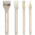 thumbnail image 3 of FAGINEY Leather Punch Chisel,4PCS Leather Punch Tool Prong Chisel Set Kits Wallet Bags DIY Crafts Making Tools,Leather Prong Chisel, 3 of 8